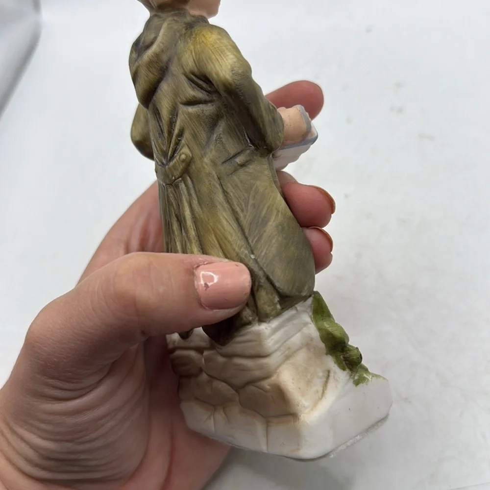 Vintage Wales Boy Accordion Musician Ceramic Figurine Collectible Decor Japan